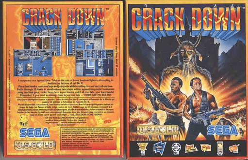 Crack Down box art for ZX Spectrum